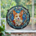 Corgi Memorial Stained Glass Effect Suncatcher
